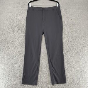 VRST Pants Mens 34 Gray Stretch Chino Golf Office Travel Performance Work Casual